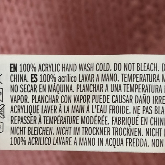 English Factory Short Puff Pleated Sleeve Sweater Chunky Knit Pale Pink Size XS - Picture 8 of 12